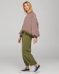 BOOM SHANKAR - Guru Sweater - Dusty Pink Stripe