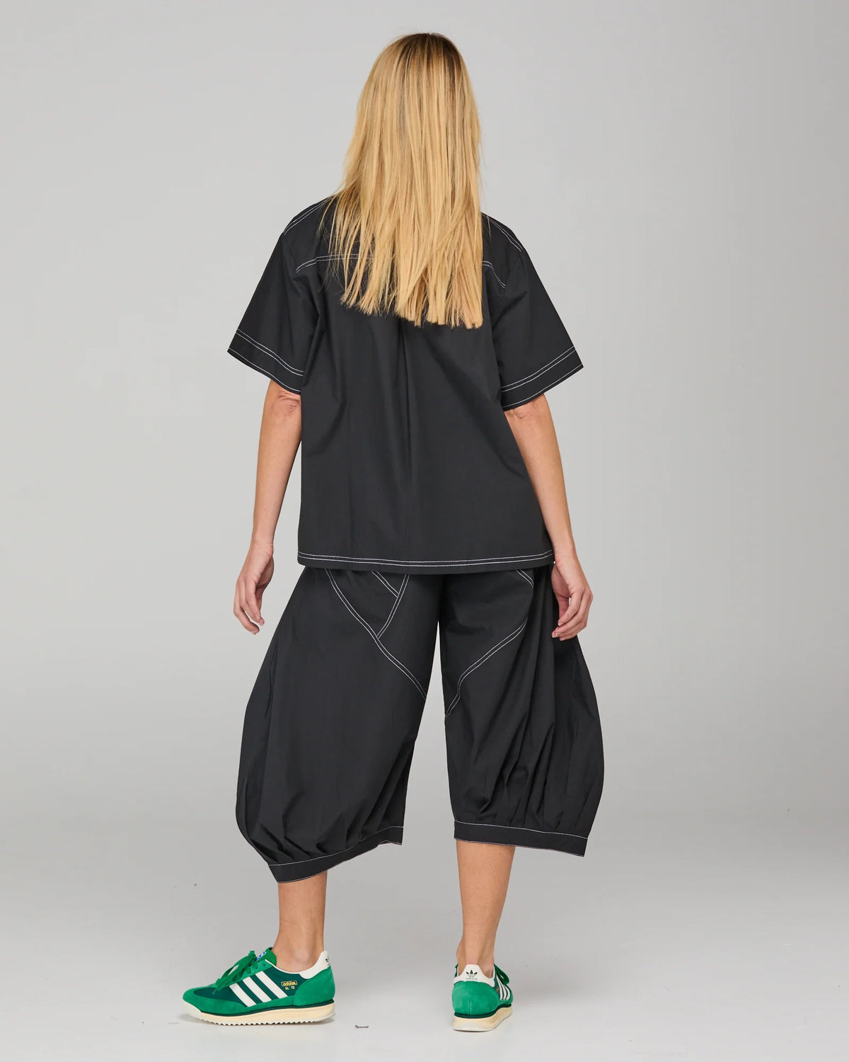 BOOM SHANKAR - Hatsu Shirt - Black/White Stitching