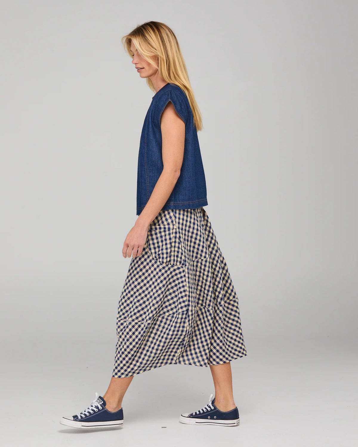 BOOM SHANKAR - Leaf Top - Dark Denim