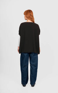 BRIDGE & LORD - Seed Stitch Poncho - Chocolate