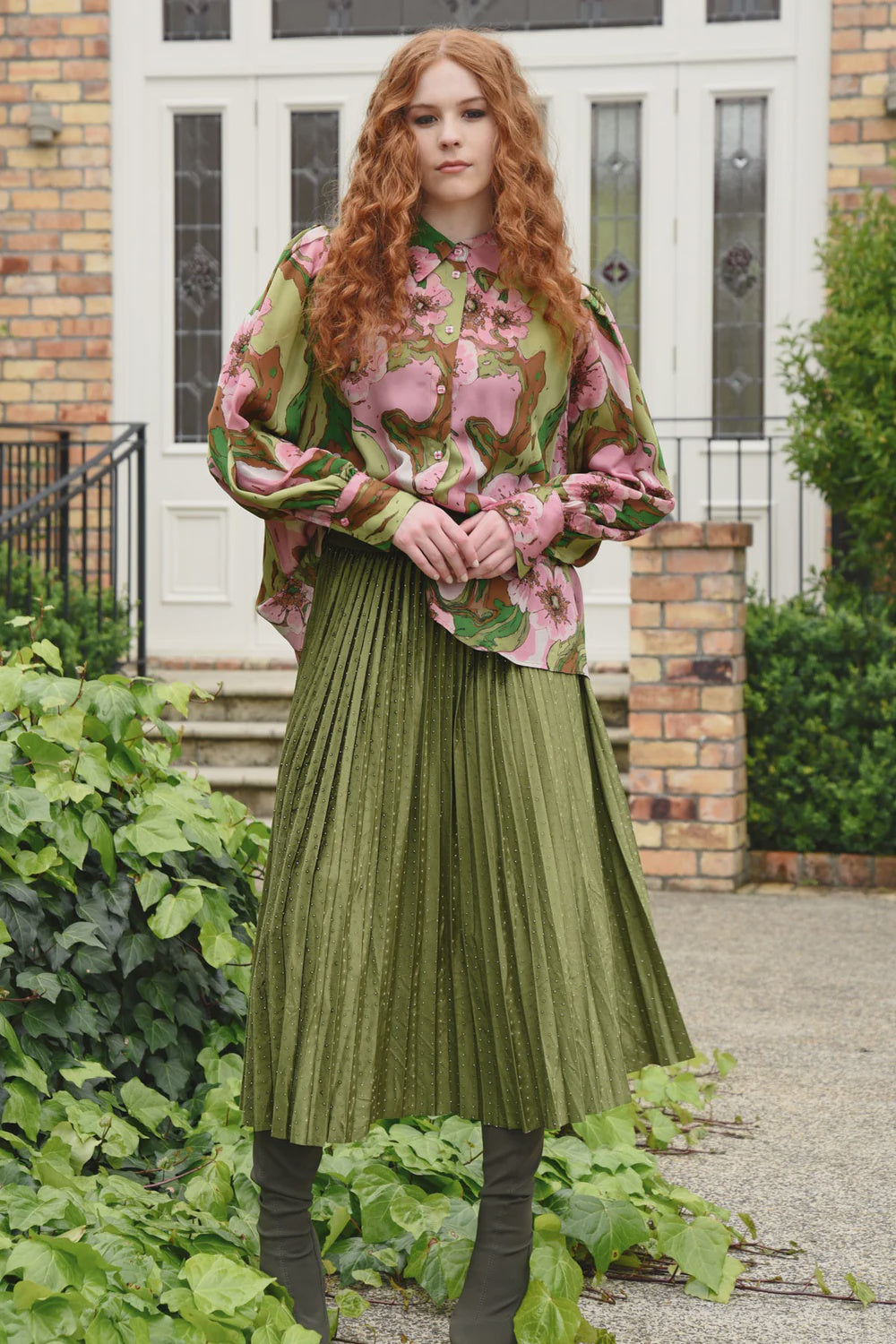 CURATE - Forever Long Skirt - Khaki