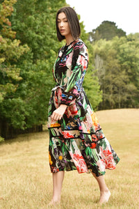 CURATE - Maximum Volume Dress - Black Floral