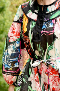 CURATE - Maximum Volume Dress - Black Floral