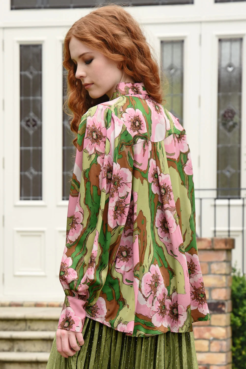 CURATE - On Your Team Shirt - Pink/Green