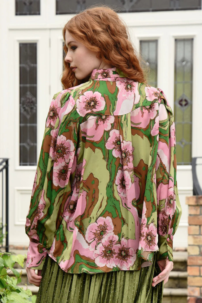 CURATE - On Your Team Shirt - Pink/Green