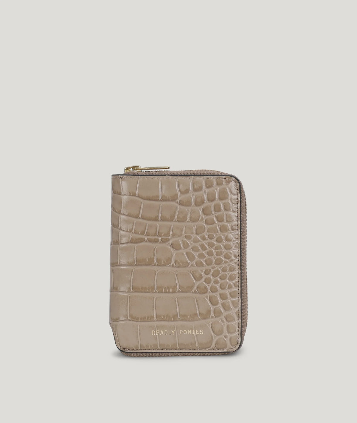DEADLY PONIES - Mini Wallet - Oat Croc