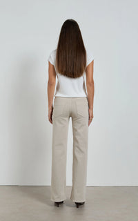 DRICOPER - Molly Mid Rise Straigt Leg Denim - Beige