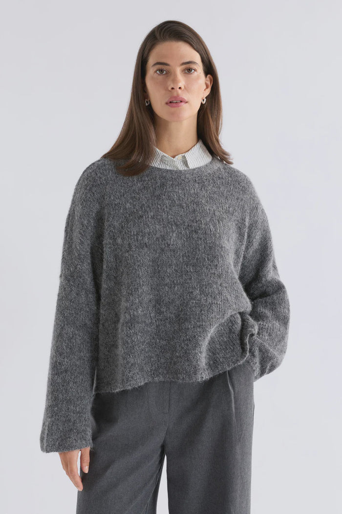 ELK - Agna Sweater - Mid Grey Marle