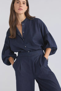 ELK - Albez Shirt - Dark Blue Denim