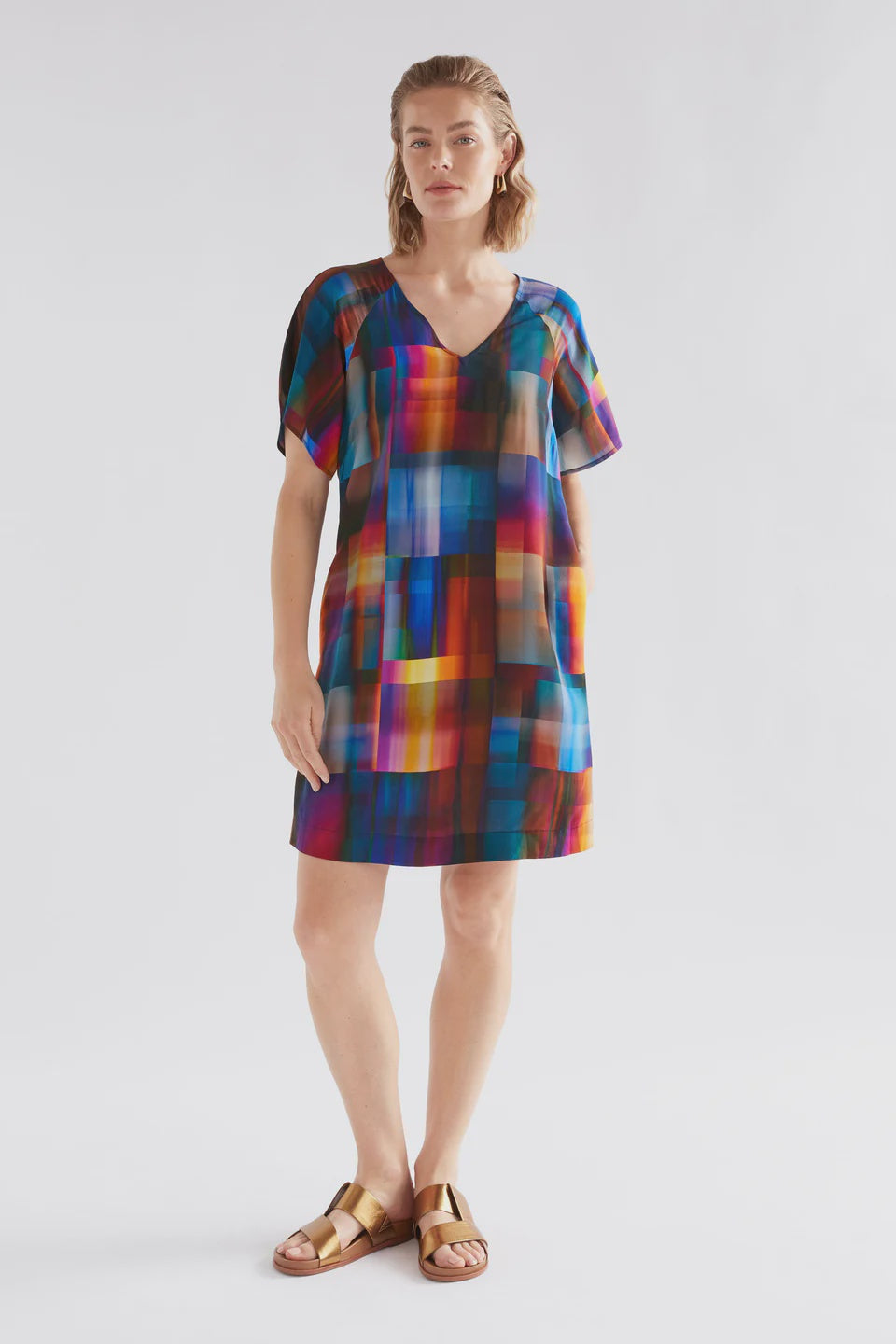 ELK - Byde Short Dress - Ekko Print