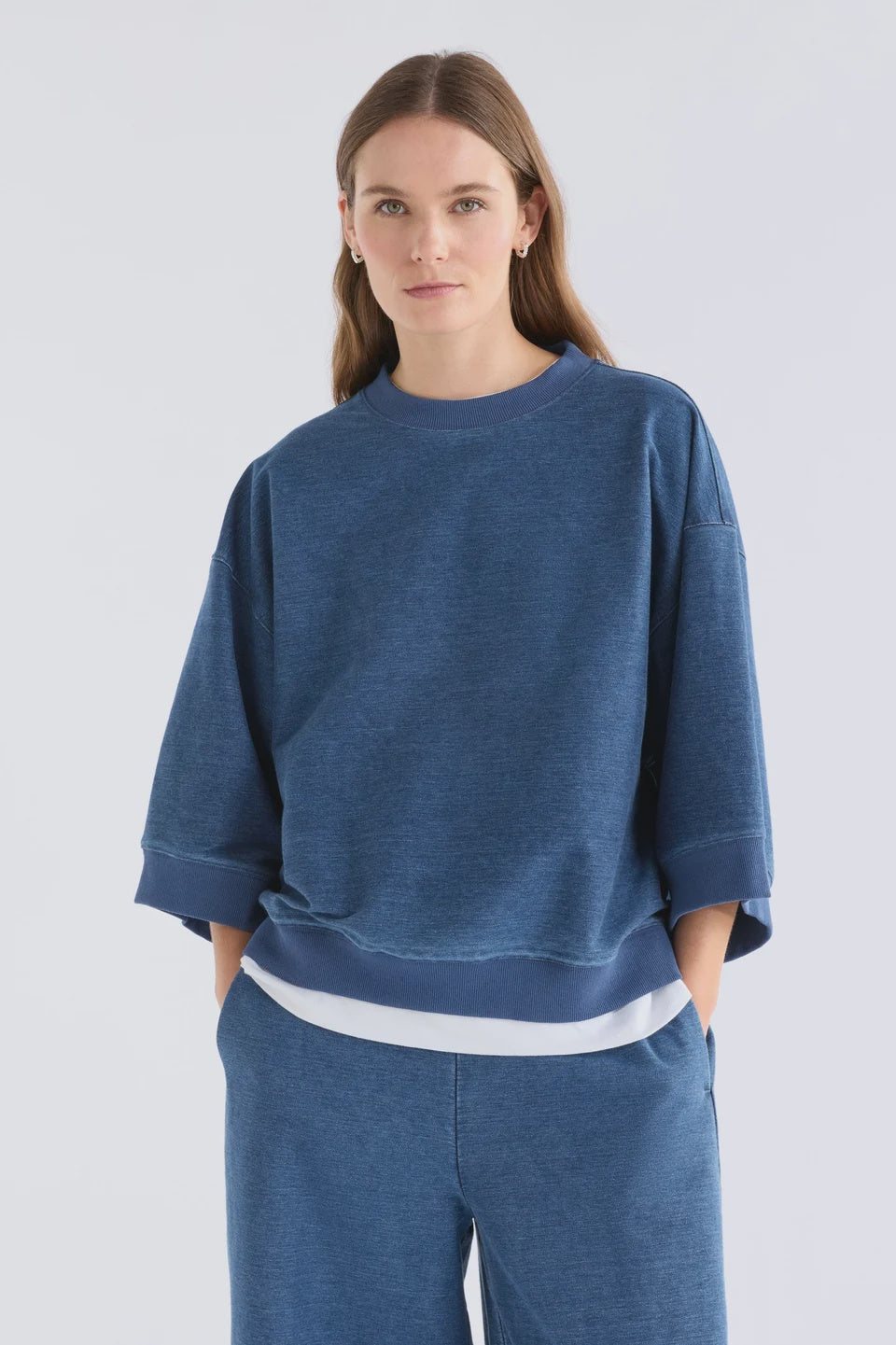 ELK - Enfeld Tee - Mid Blue Wash
