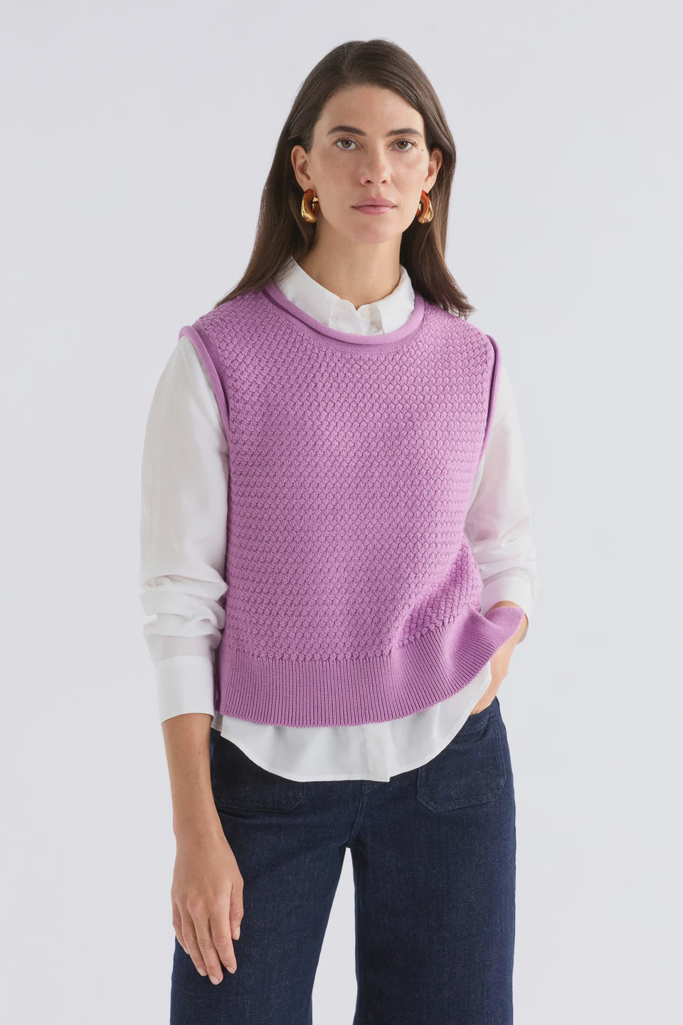 ELK - Naya Knit Vest - Violet