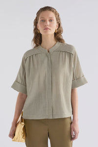 ELK - Porta Shirt - Olive Stripe