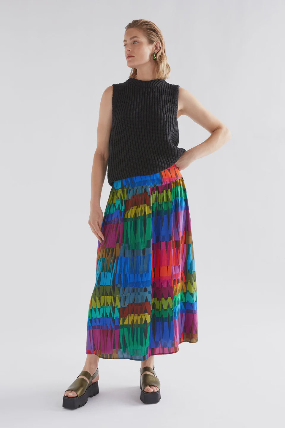 ELK - Reva Skirt - Lind Dark Print