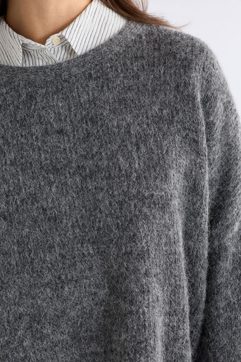 ELK - Agna Sweater - Mid Grey Marle