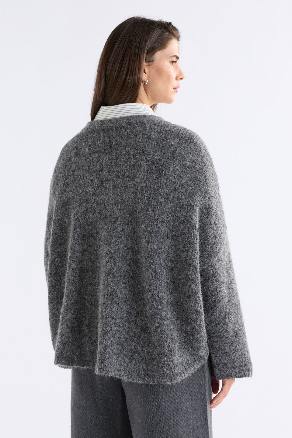 ELK - Agna Sweater - Mid Grey Marle