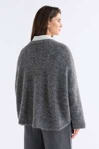 ELK - Agna Sweater - Mid Grey Marle