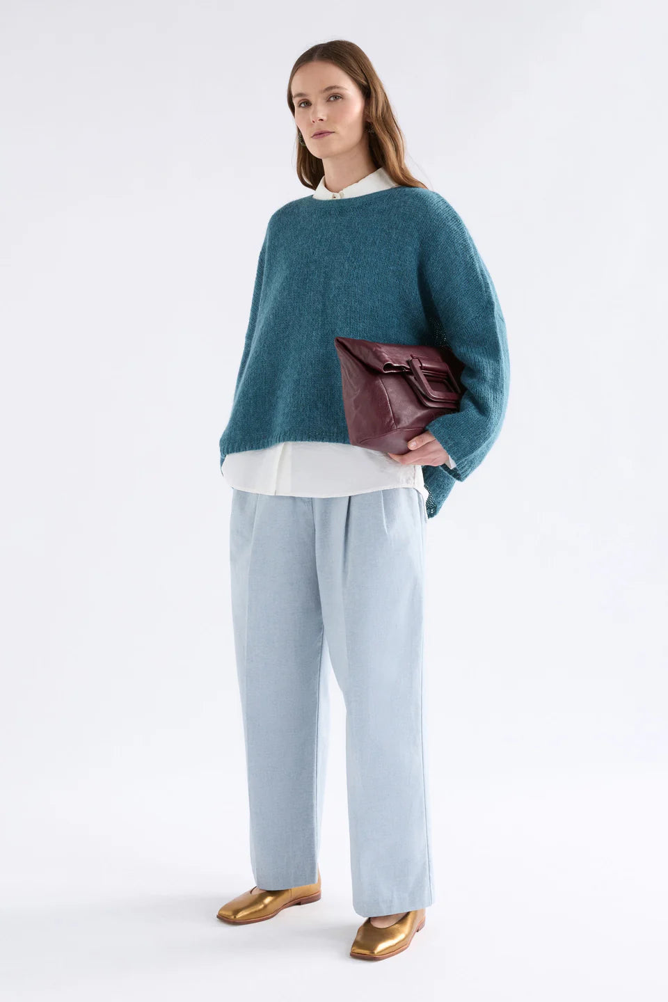 ELK - Agna Sweater - Stone Blue