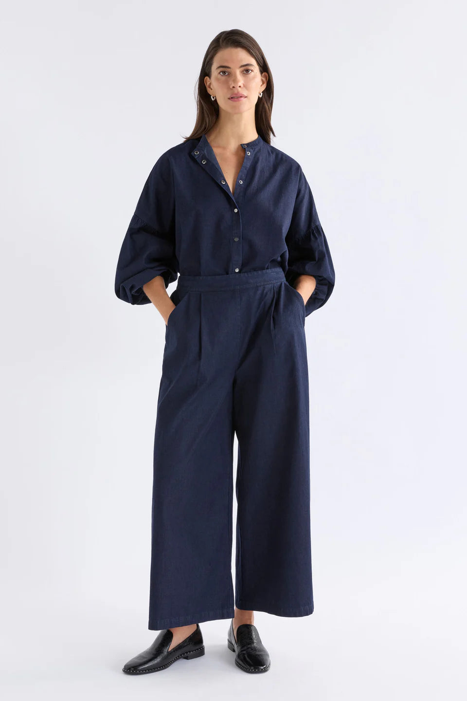 ELK - Albez Shirt - Dark Blue Denim