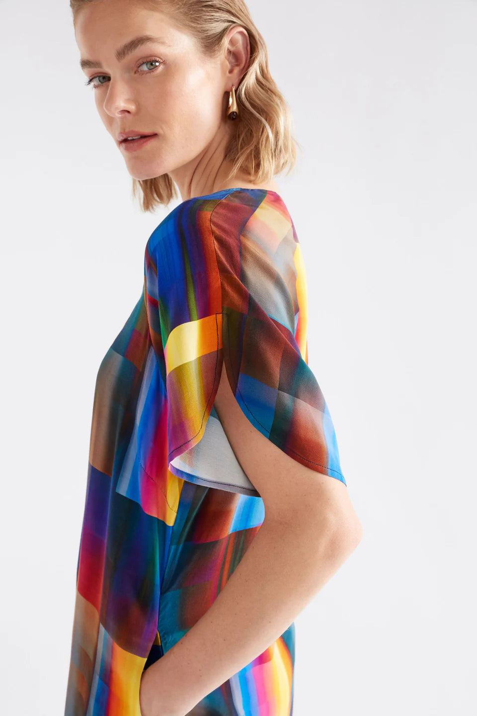 ELK - Byde Short Dress - Ekko Print