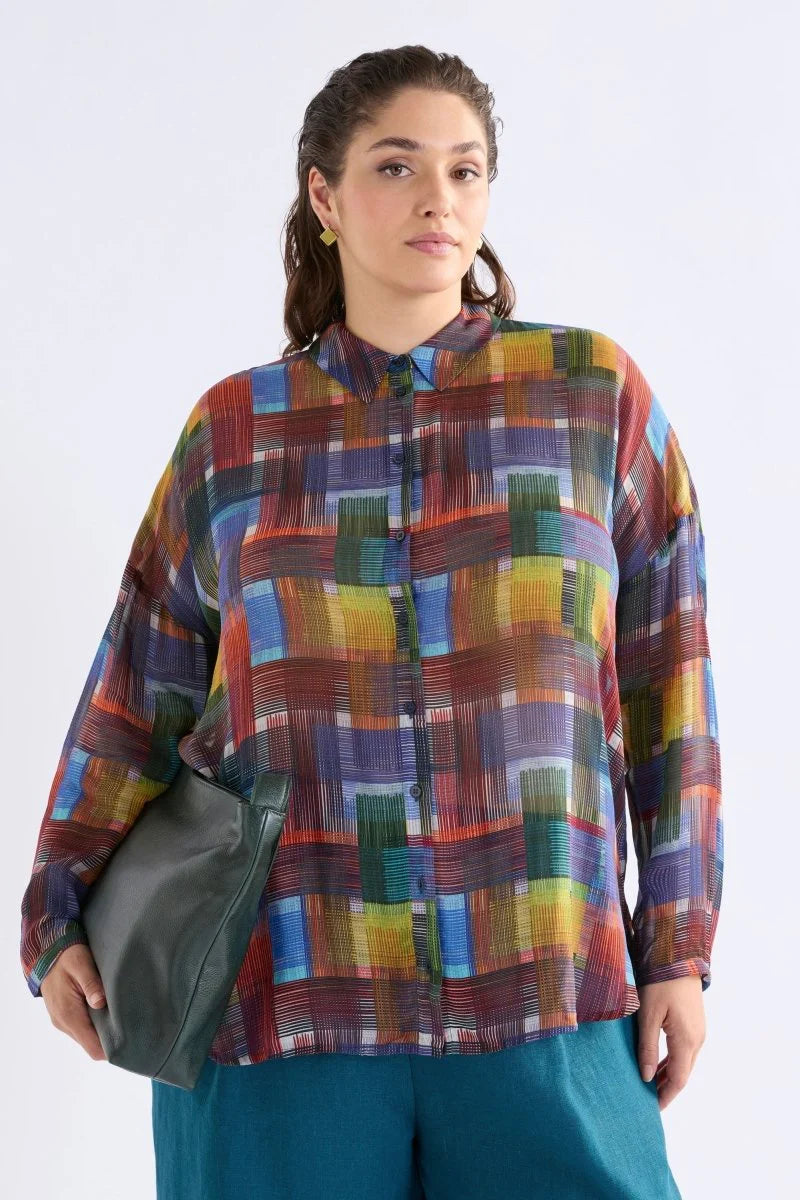 ELK - Eir Sheer Shirt - Elbrus Print