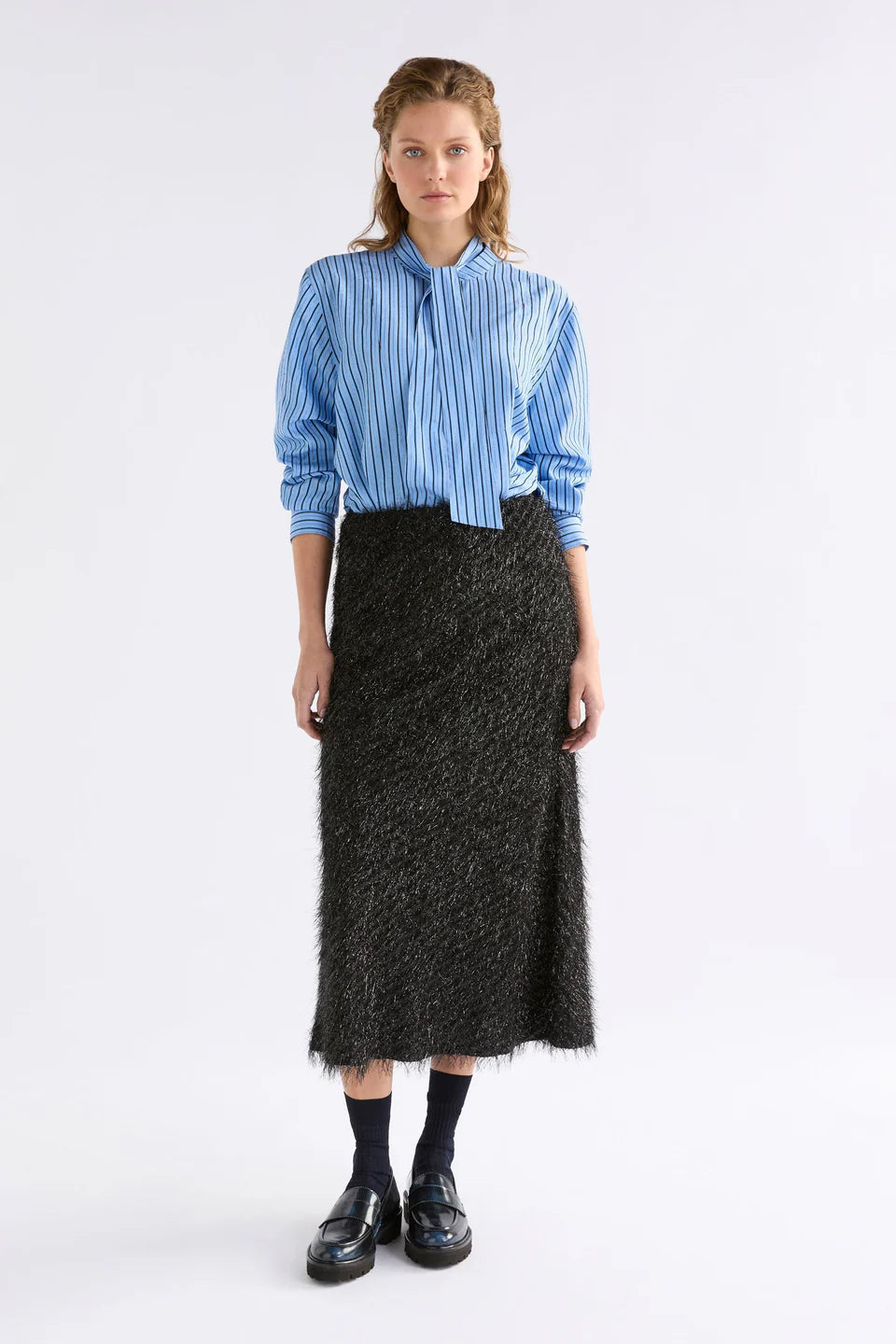 ELK - Hedi Shirt - Chambray Stripe