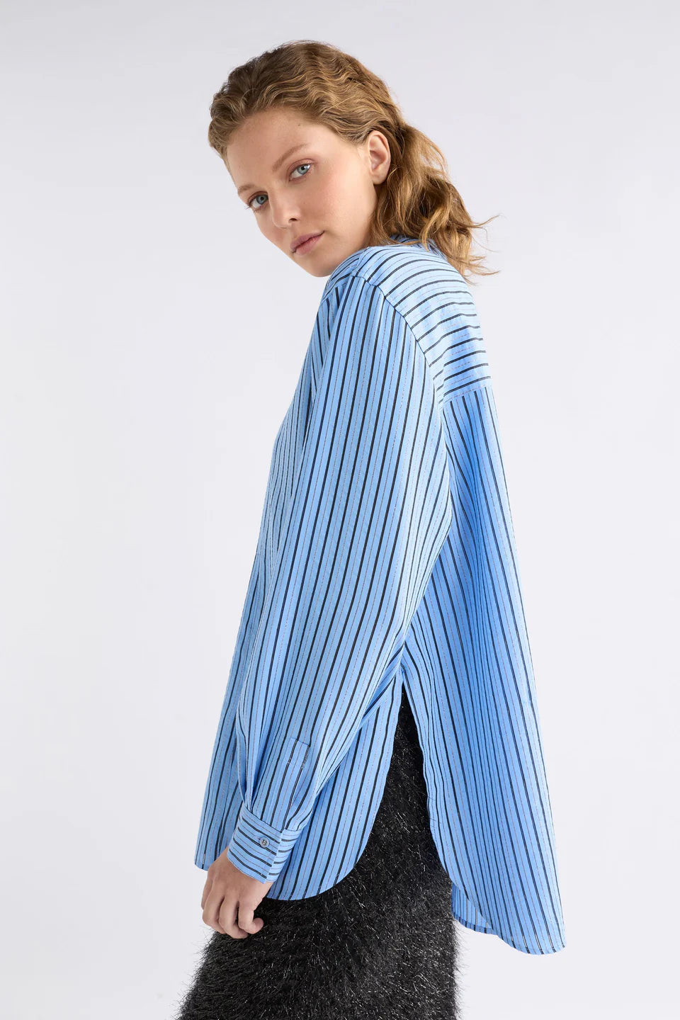 ELK - Hedi Shirt - Chambray Stripe