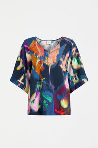 ELK - Moda V Neck Top - Vaara Print