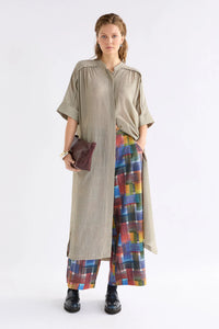 ELK - Porta Dress - Olive Stripe