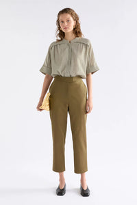 ELK - Porta Shirt - Olive Stripe