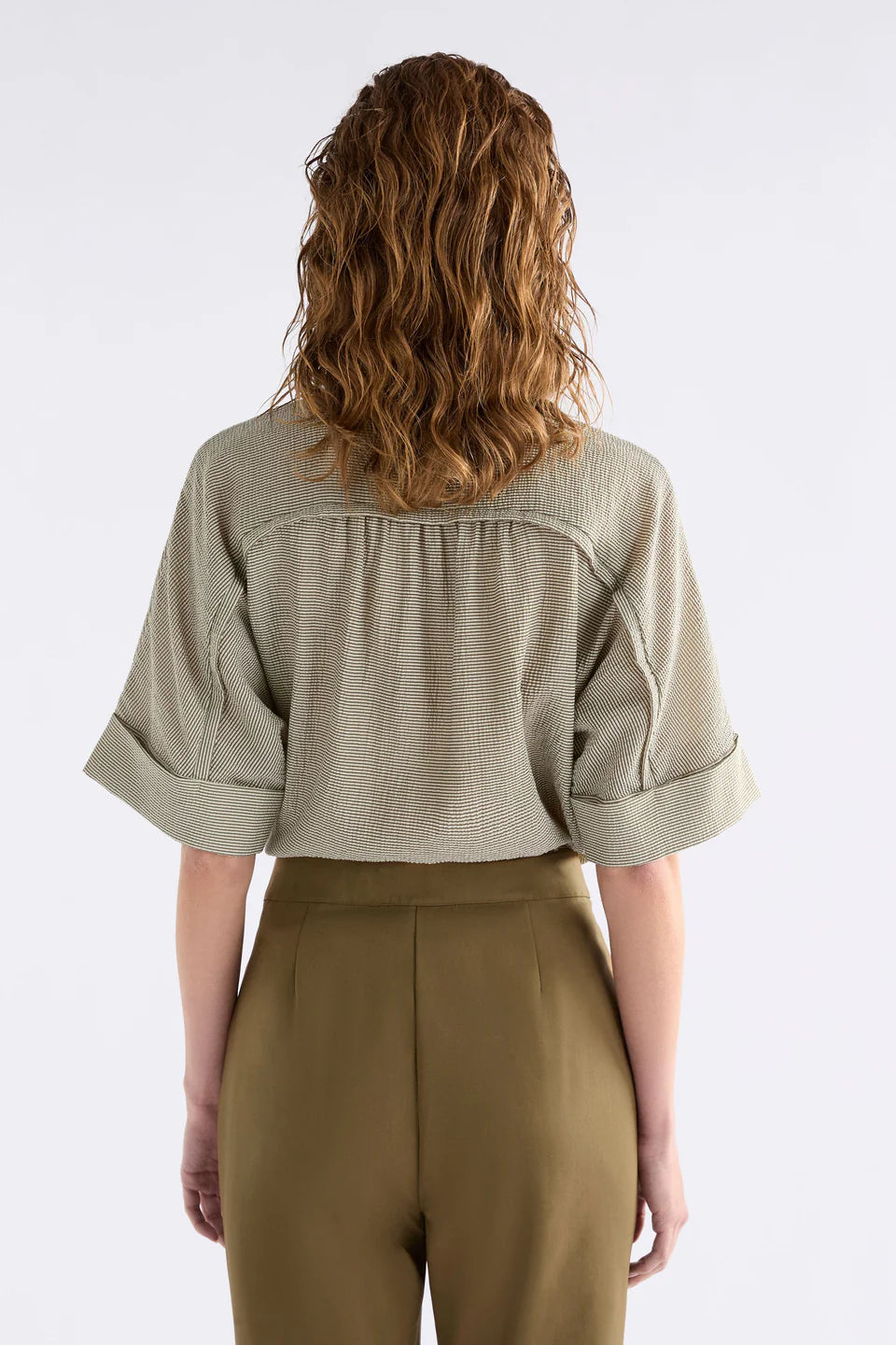 ELK - Porta Shirt - Olive Stripe