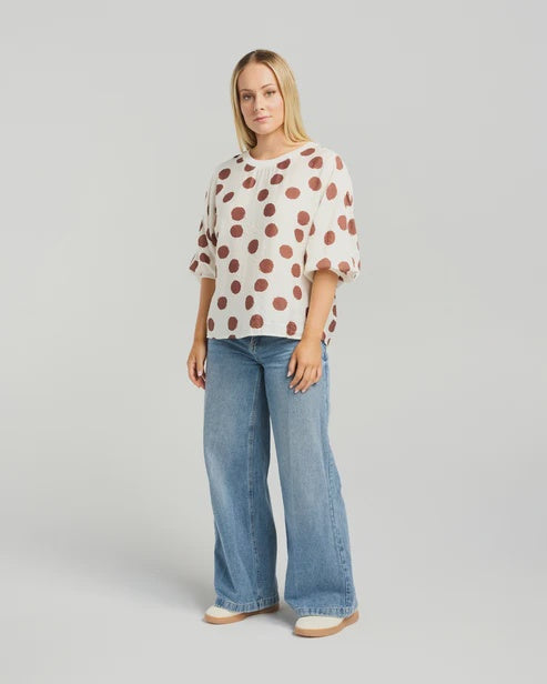 ET ALIA - Aroha Top - Hazel Dots