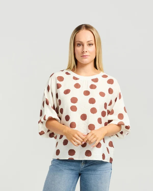 ET ALIA - Aroha Top - Hazel Dots