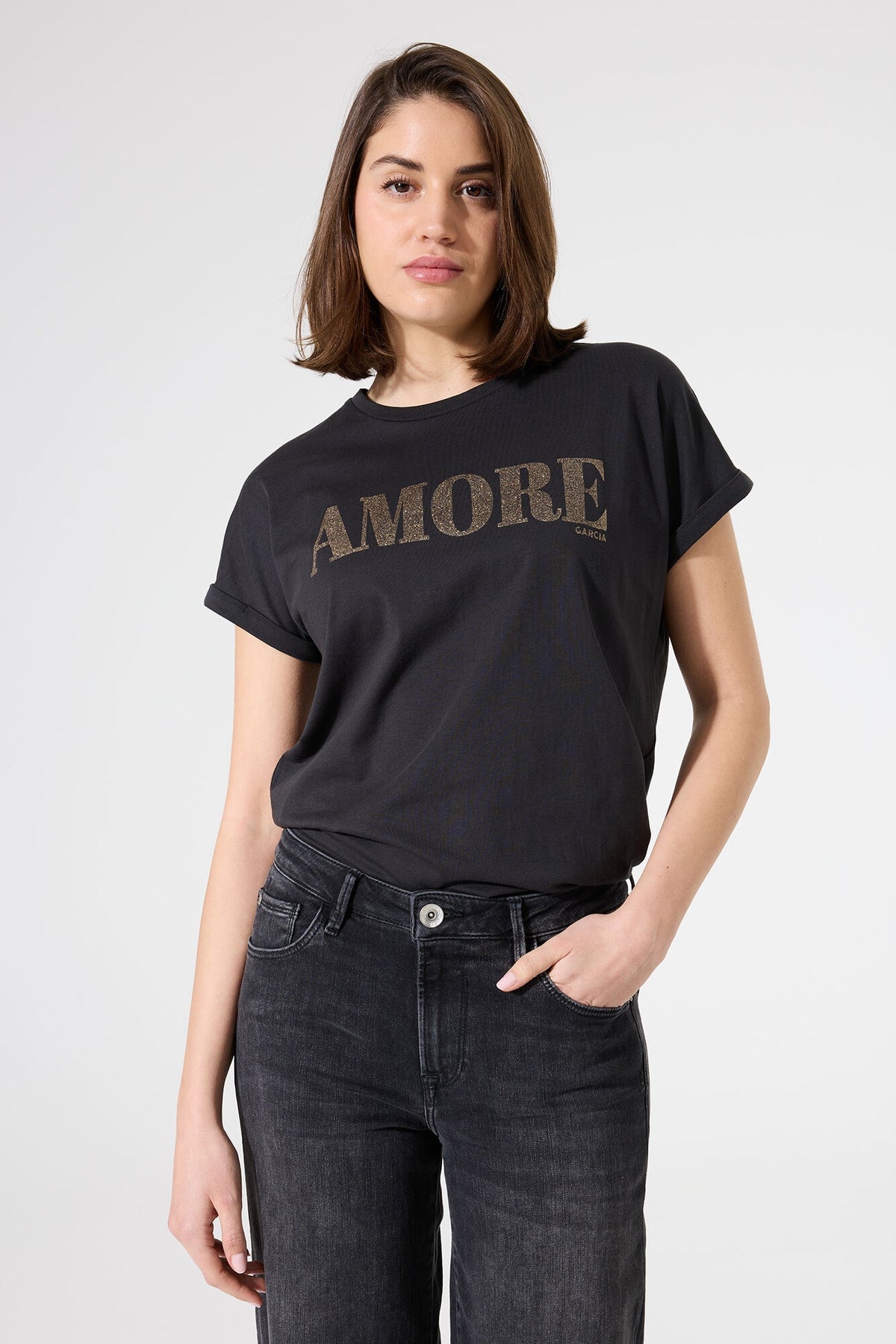 GARCIA - Anthracite Amore T-Shirt