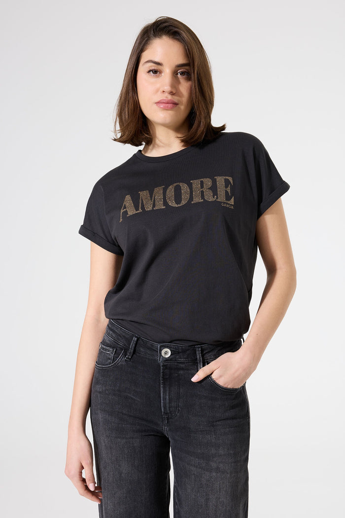GARCIA - Anthracite Amore T-Shirt