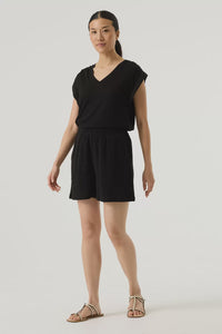 GARCIA - Black Lace Sleeve T-Shirt