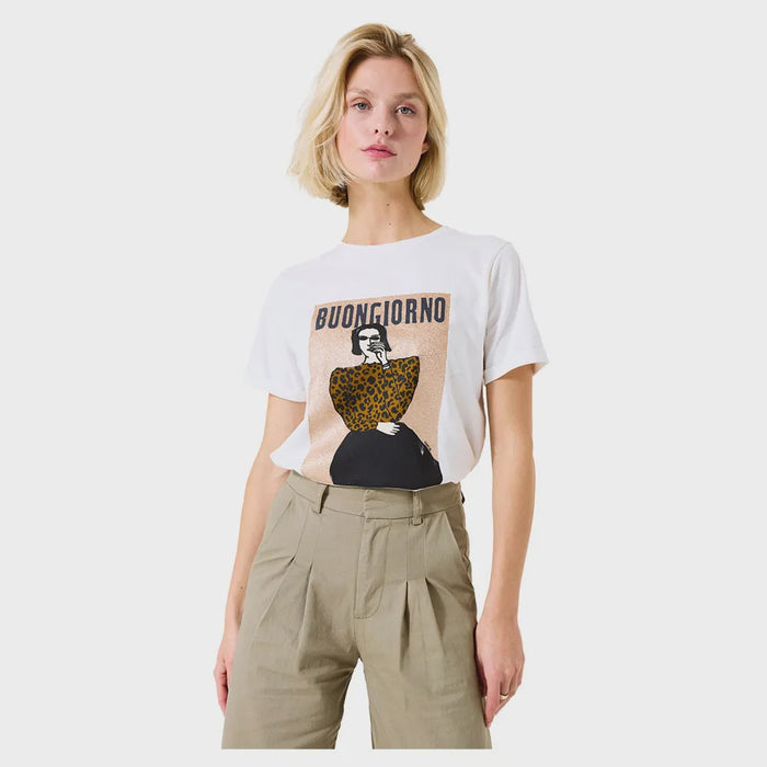 GARCIA - Buongiorno T-Shirt - Ecru