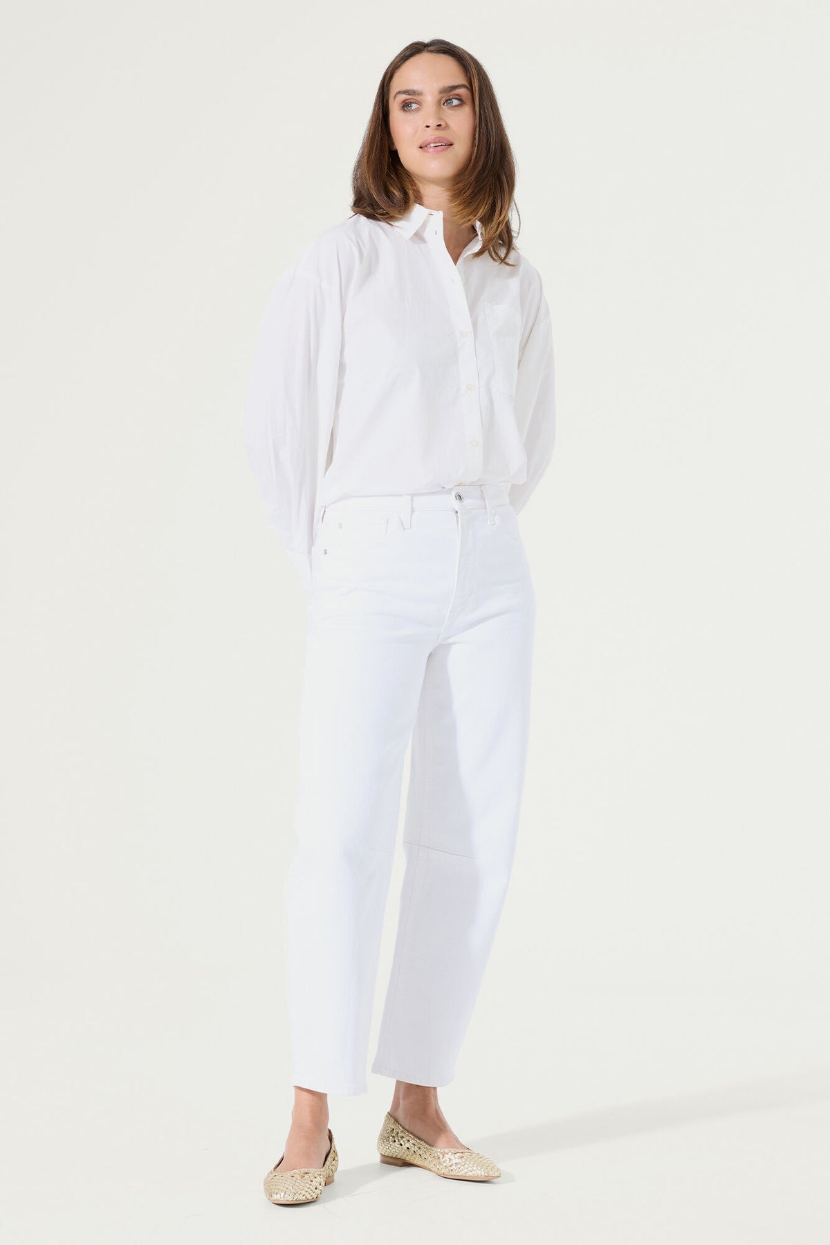 GARCIA - Chyla Barrel Fit - White