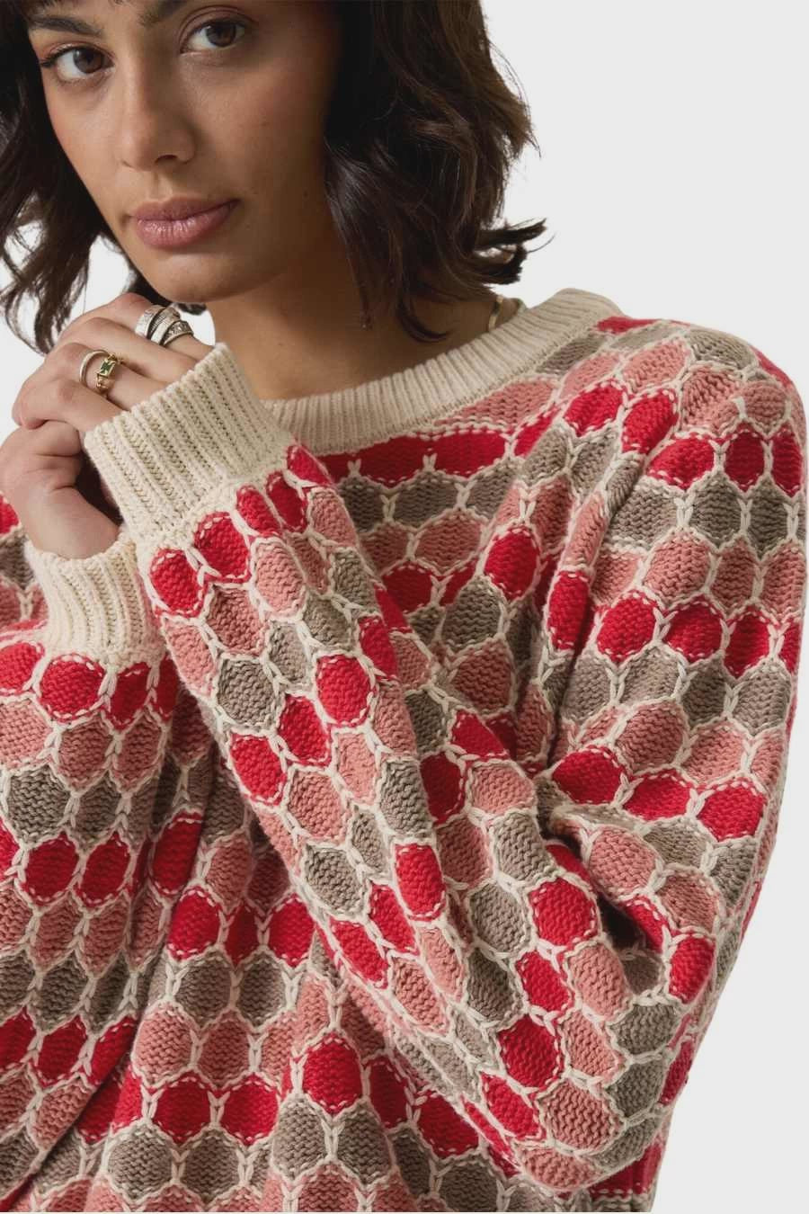 GARCIA - Multi Coloured Sweater - Whitecap