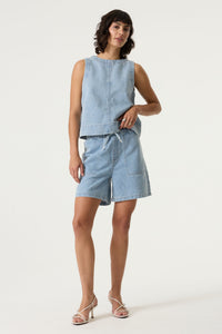 GARCIA - Shimmery Shorts - Light Wash