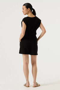 GARCIA - Black Lace Sleeve T-Shirt