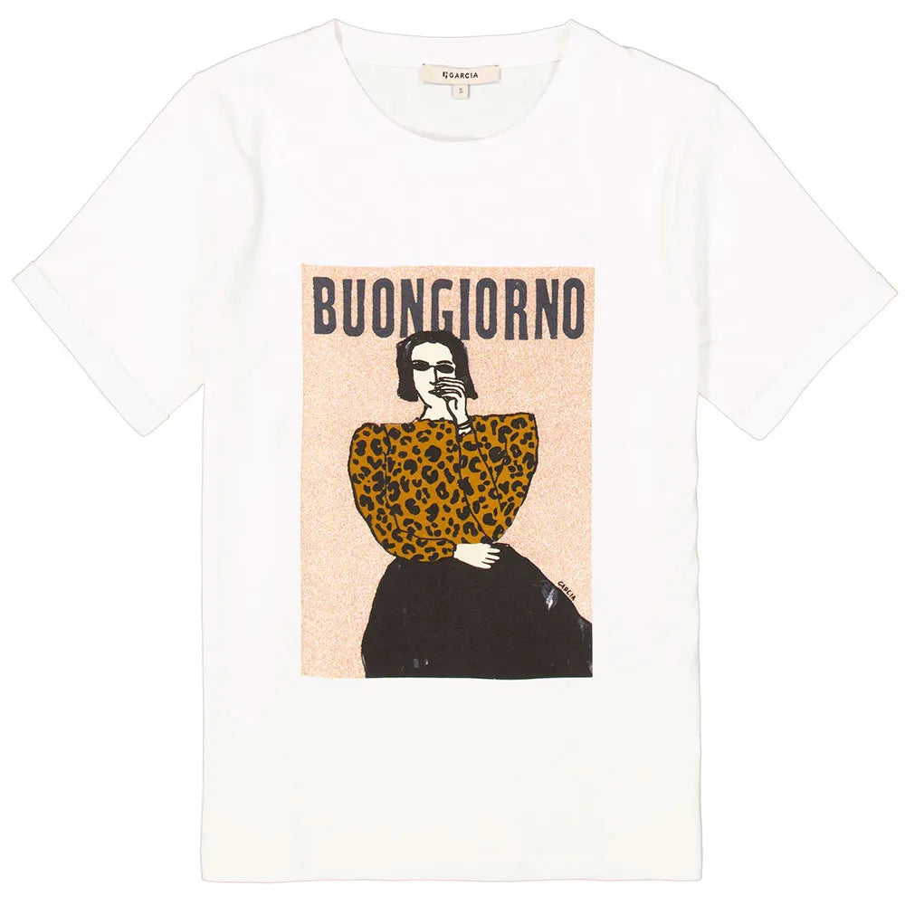 GARCIA - Buongiorno T-Shirt - Ecru