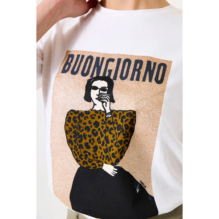 GARCIA - Buongiorno T-Shirt - Ecru