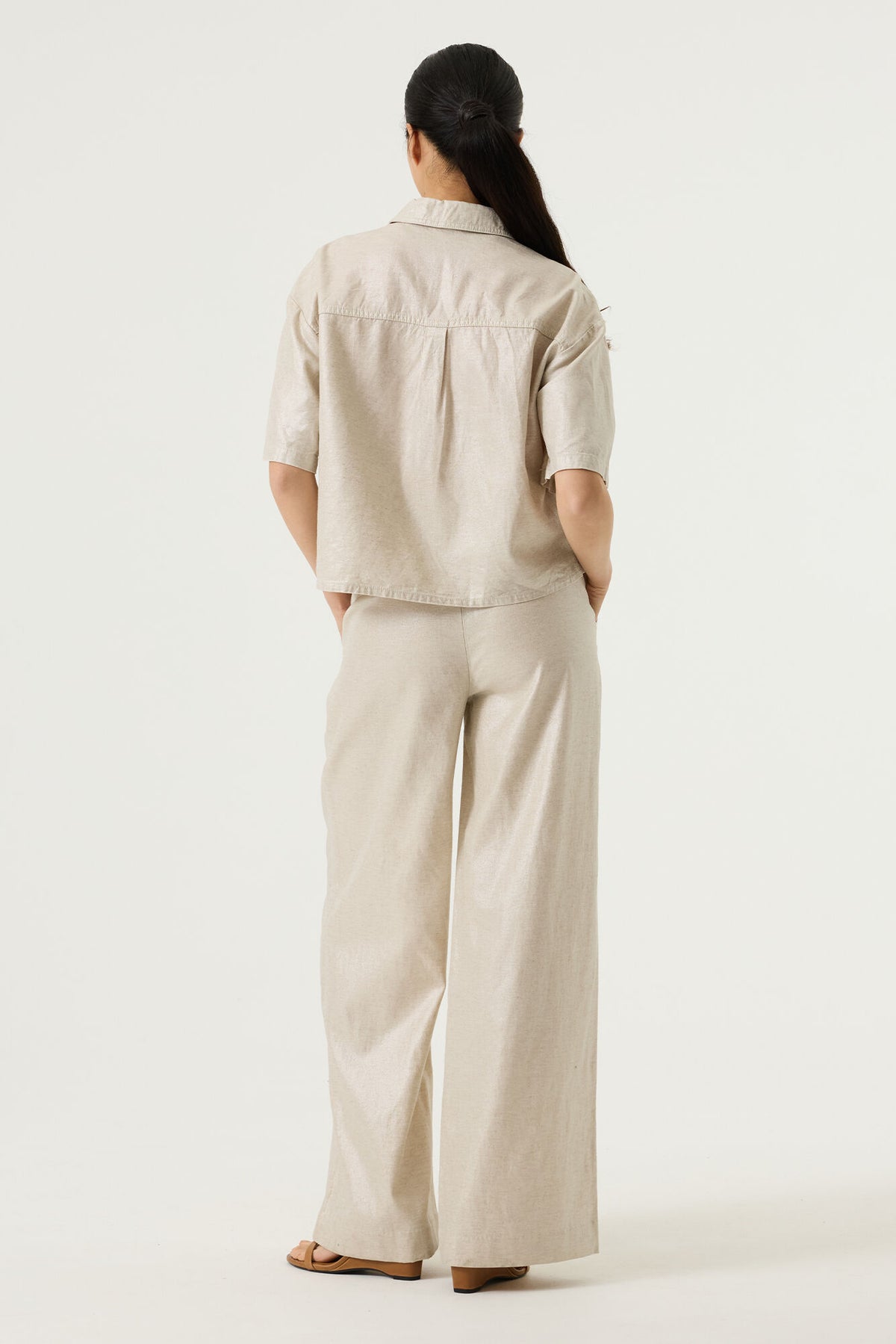 GARCIA - Coated Shirt - Ecru