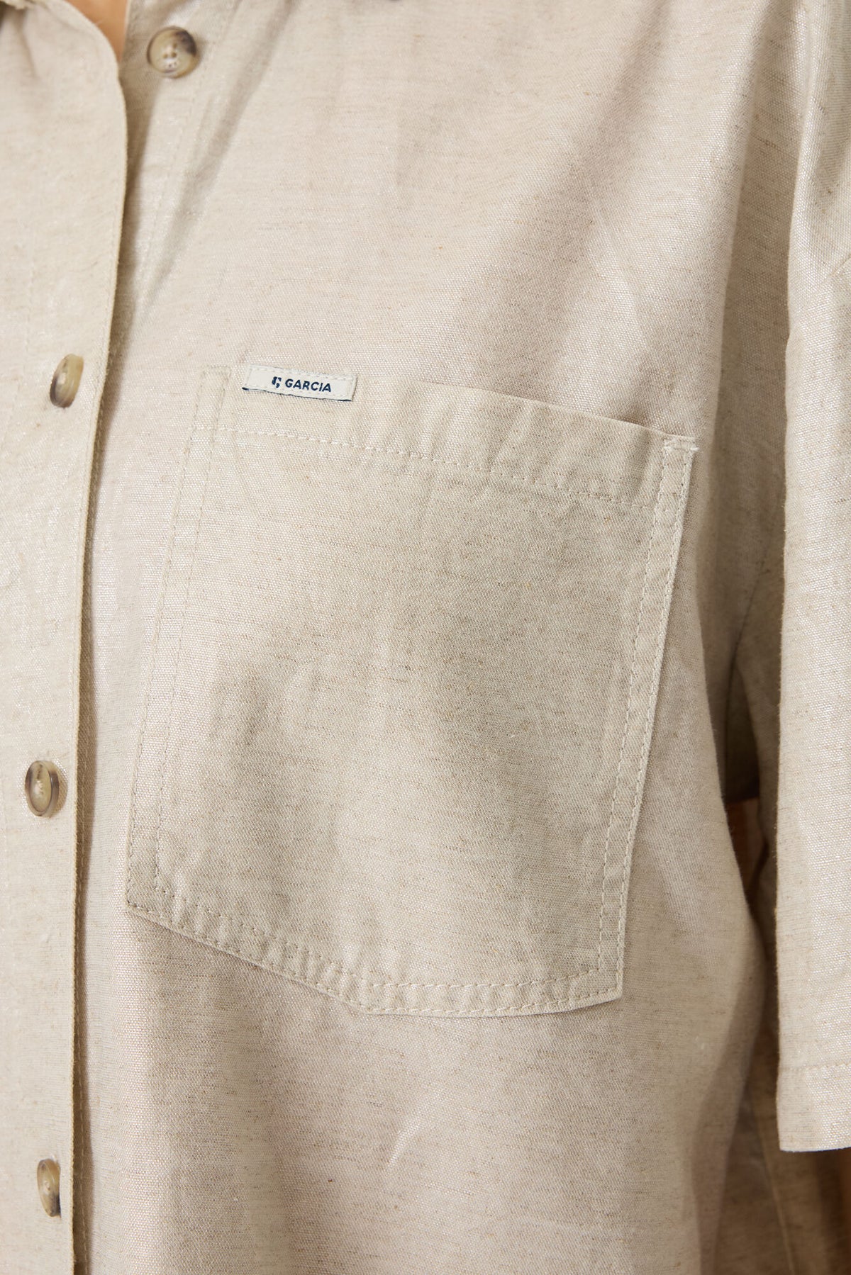 GARCIA - Coated Shirt - Ecru