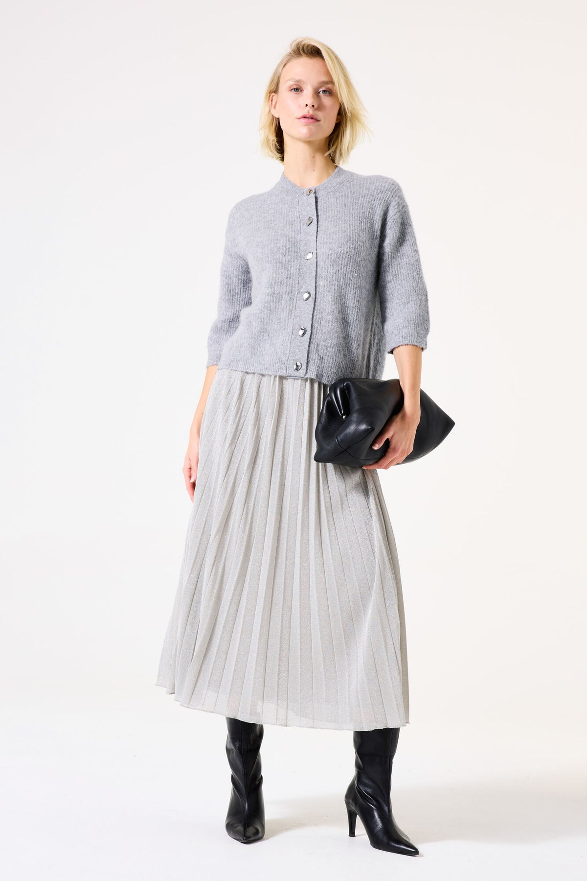GARCIA - Grey Cardigan - Mist Heather