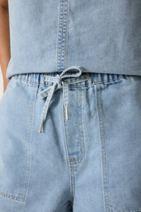 GARCIA - Shimmery Shorts - Light Wash
