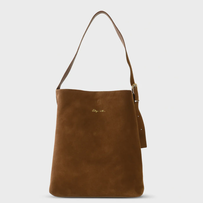 KATHRYN WILSON - Tobi Tote - Chocolate Suede