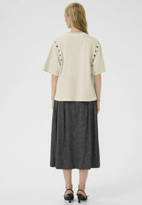Karen By Simonsen - Becilla Tee - Pumice Stone