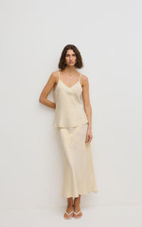 KINNEY - Gia Skirt - Gold Lustre